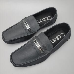 Calvin Klein Merve Driving Shoes Black Slip-On Loafer Synthetic Upper Men’s 11 M